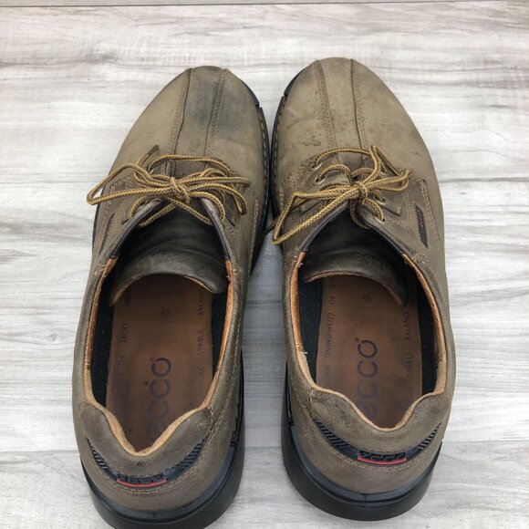 Ecco Shoes Mens EU 45 Brown Nubuck Leather Lace Up Derby Casual Shoes main image 9